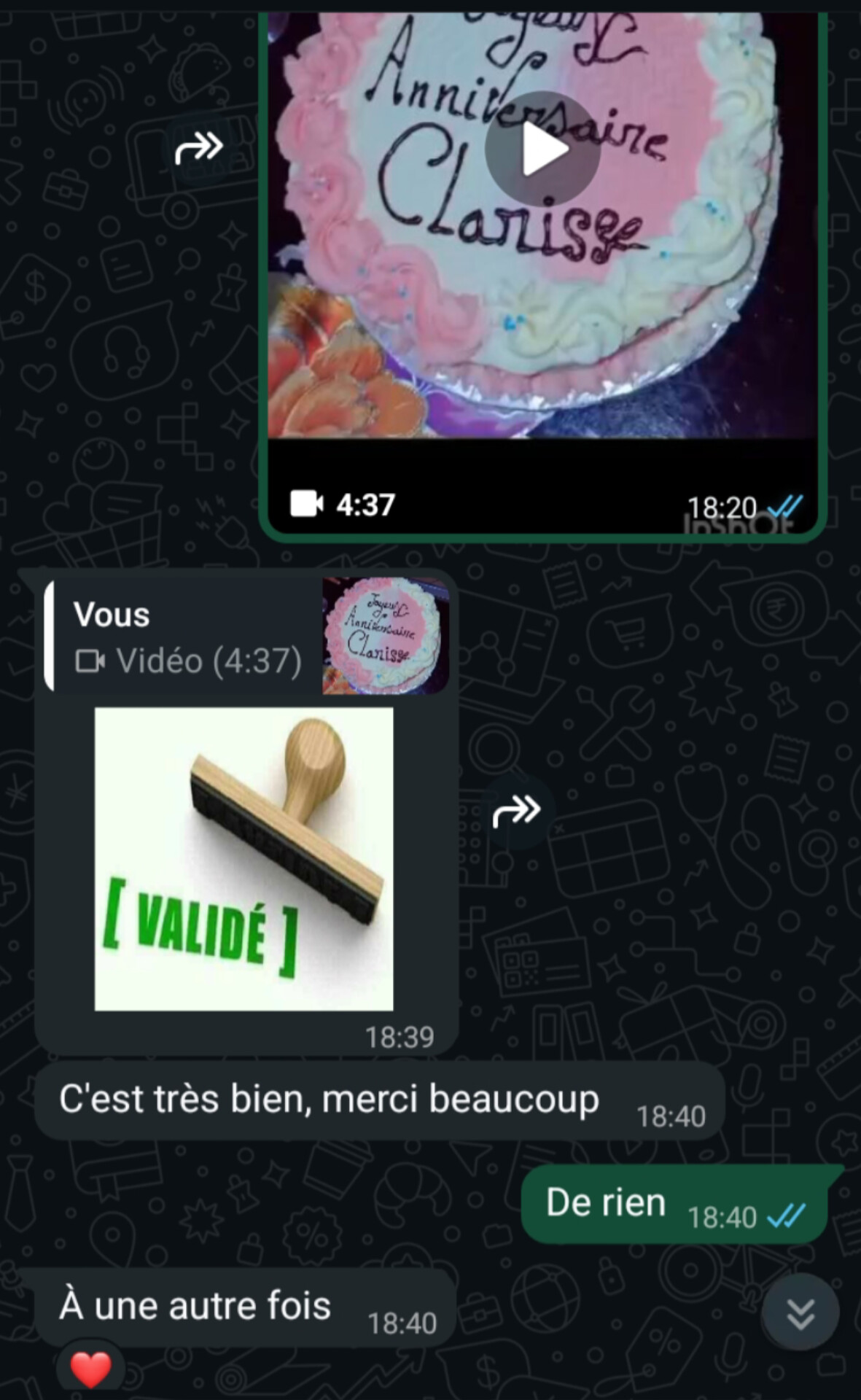 Avis client WhatsApp 4